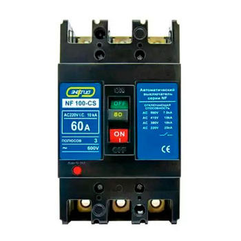 Автоматический выключатель NF100-CS 3P 60A Энергия, 20 шт - Электрика, НВА - Модульное оборудование - Автоматические выключатели - Магазин стабилизаторов напряжения Ток-Про